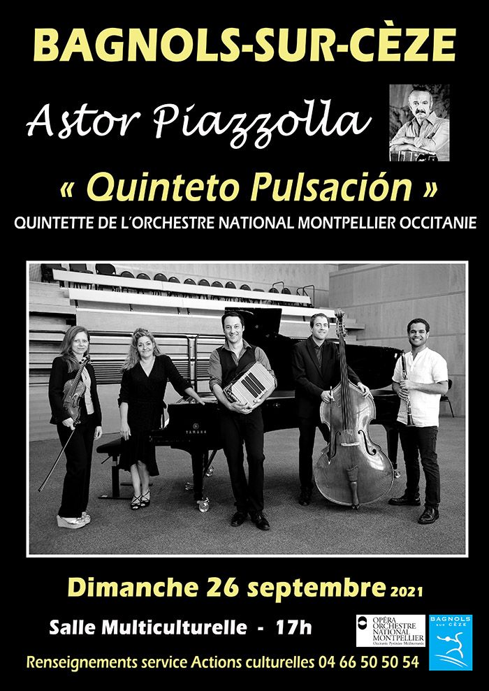 Concert : Astor Piazzolla - Quintette de l’Orchestre National de Montpellier Occitanie